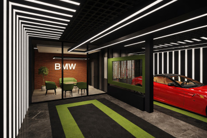 طراحی مرکز دیتیلینگ و نمایشگاه اتومبیل در تهران طراحی مرکز دیتیلینگ خودرو