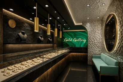 طراحی طلا فروشی لوکس در تهران طراحی طلا فروشی در تهران