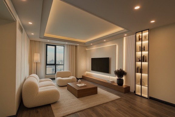 بازسازی و طراحی داخلی مدرن آپارتمان در یوسف‌آباد تهران توسط معمار ساباط ایرانیان