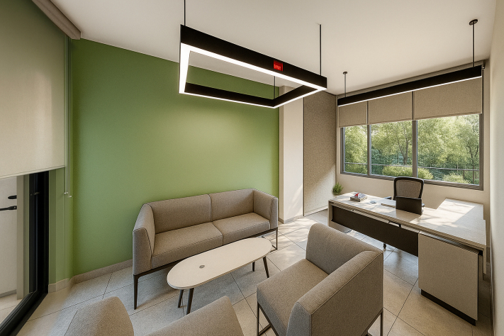 بازسازی دفتر کار با پارتیشن شیشهای و پلان باز طراحی و بازسازی دفتر اداری مدرن با پارتیشن شیشهای و فضاهای شفاف