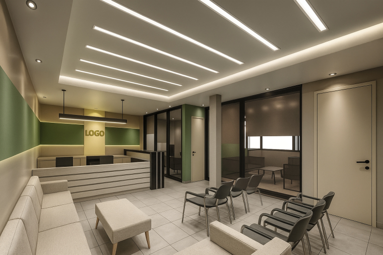 بازسازی دفتر حقوقی با طراحی مدرن طراحی داخلی دفتر حقوقی با سبک مدرن، رنگهای خنثی و نورپردازی طبیعی